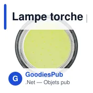 Lampe torche personnalisable avec logo - Lampe magnétique mini COB Dan - Miniature 6