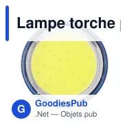 Lampe torche personnalisable avec logo - Lampe magnétique mini COB Dan - Miniature 7