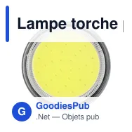 Lampe torche personnalisable avec logo - Lampe magnétique mini COB Dan - Miniature 10