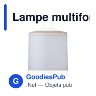 Lampe multifonction personnalisable Araminta avec logo - Miniature 1