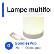 Lampe multifonction personnalisable Araminta avec logo - Miniature 2