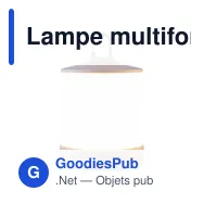 Lampe multifonction personnalisable Araminta avec logo - Miniature 3