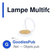 Lampe Multifonction personnalisable Linya avec logo - Miniature 1