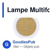 Lampe Multifonction personnalisable Linya avec logo - Miniature 2