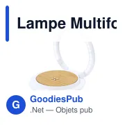 Lampe Multifonction personnalisable Linya avec logo - Miniature 3