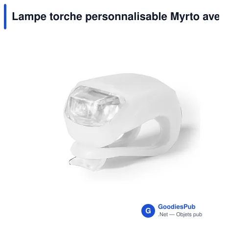 Lampe torche personnalisable Myrto avec logo pour entreprises