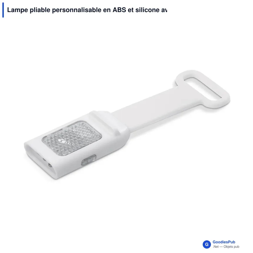 Lampe pliable personnalisable en ABS et silicone avec logo - Flex - Image 2