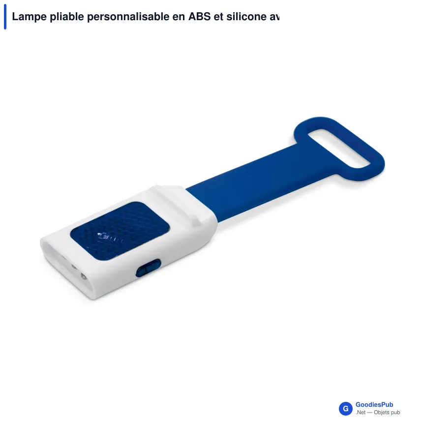 Lampe pliable personnalisable en ABS et silicone avec logo - Flex - Image 3