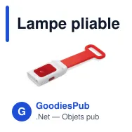 Lampe pliable personnalisable en ABS et silicone avec logo - Flex - Miniature 4