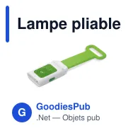 Lampe pliable personnalisable en ABS et silicone avec logo - Flex - Miniature 5