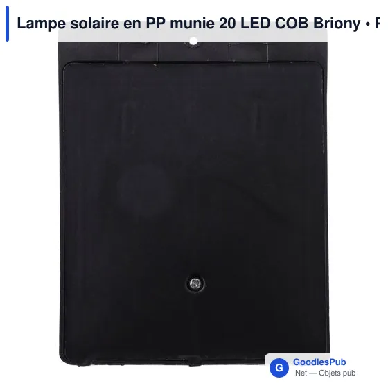 Lampe solaire personnalisable avec logo - 20 LED COB Briony - Image 3
