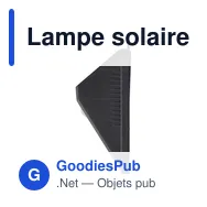 Lampe solaire personnalisable avec logo - 20 LED COB Briony - Miniature 4