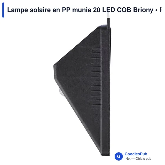 Lampe solaire personnalisable avec logo - 20 LED COB Briony - Image 4