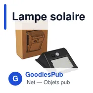 Lampe solaire personnalisable avec logo - 20 LED COB Briony - Miniature 5