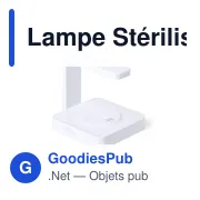 Lampe stérilisateur UV personnalisable avec chargeur sans fil - Blayavec logo - Miniature 2