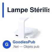 Lampe stérilisateur UV personnalisable avec chargeur sans fil - Blayavec logo - Miniature 3