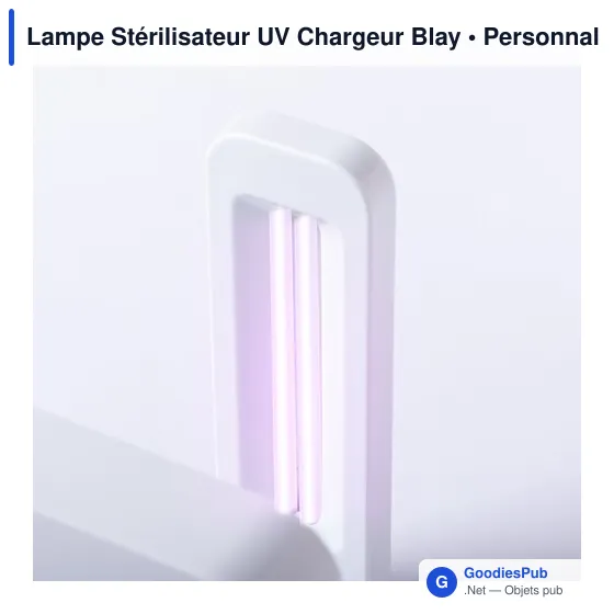 Lampe stérilisateur UV personnalisable avec chargeur sans fil - Blayavec logo - Image 5