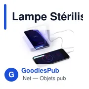 Lampe stérilisateur UV personnalisable avec chargeur sans fil - Blayavec logo - Miniature 6