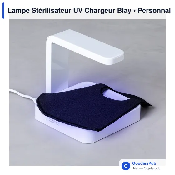 Lampe stérilisateur UV personnalisable avec chargeur sans fil - Blayavec logo - Image 7