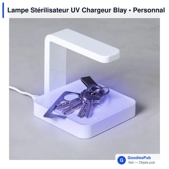 Lampe stérilisateur UV personnalisable avec chargeur sans fil - Blayavec logo - Image 8
