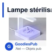 Lampe stérilisateur UV personnalisable avec chargeur sans fil - Blayavec logo - Miniature 9