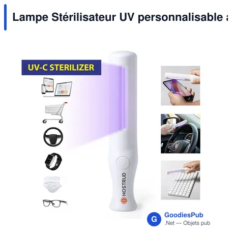 Lampe Stérilisateur UV personnalisable avec logo pour entreprises