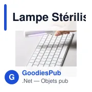 Lampe Stérilisateur UV personnalisable avec logo pour entreprises - Miniature 4