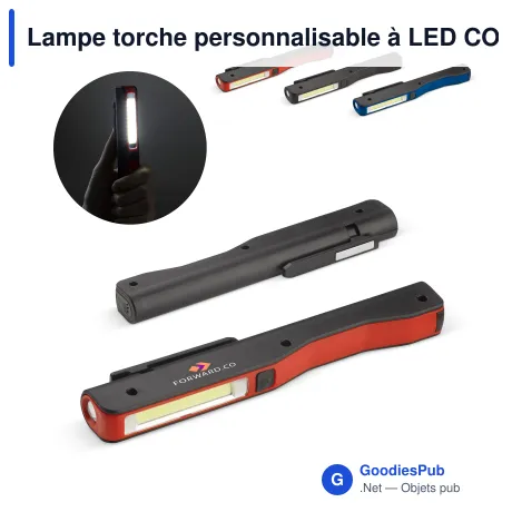 Lampe torche personnalisable à LED COB avec logo - COB