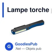 Lampe torche personnalisable à LED COB avec logo - COB - Miniature 2