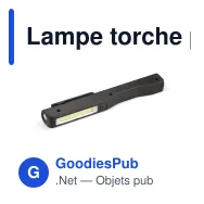 Lampe torche personnalisable à LED COB avec logo - COB - Miniature 3