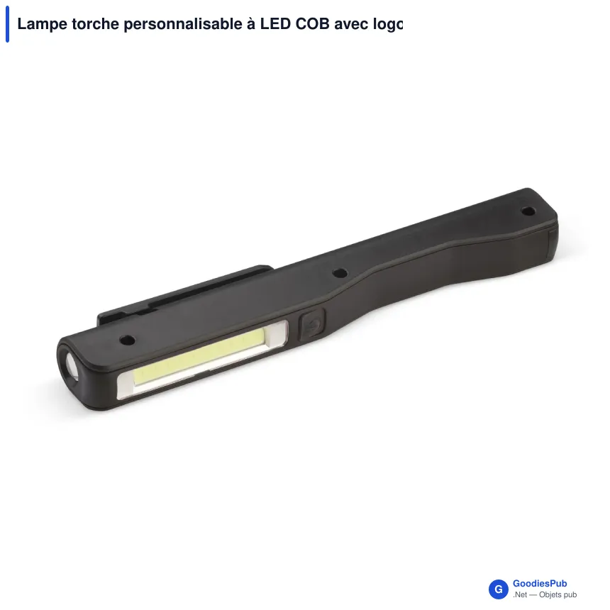 Lampe torche personnalisable à LED COB avec logo - COB - Image 3
