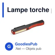 Lampe torche personnalisable à LED COB avec logo - COB - Miniature 4