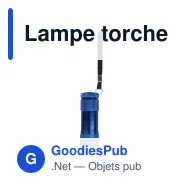 Lampe torche LED personnalisable en aluminium avec logo - Compacte - Miniature 2