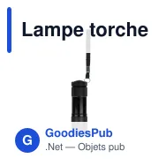 Lampe torche LED personnalisable en aluminium avec logo - Compacte - Miniature 3