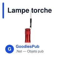 Lampe torche LED personnalisable en aluminium avec logo - Compacte - Miniature 4