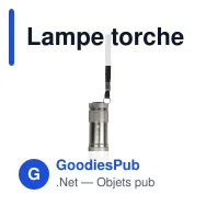 Lampe torche LED personnalisable en aluminium avec logo - Compacte - Miniature 5