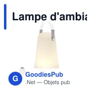 Lampe d'ambiance personnalisable Tuxfan avec logo - Miniature 1