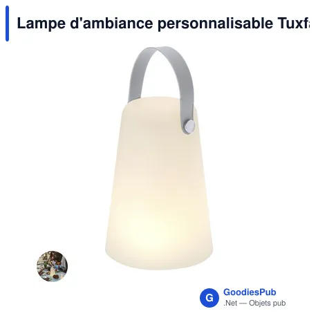 Lampe d'ambiance personnalisable Tuxfan avec logo