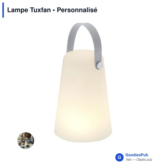 Lampe d'ambiance personnalisable Tuxfan avec logo - Image 1