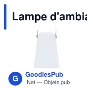 Lampe d'ambiance personnalisable Tuxfan avec logo - Miniature 2