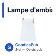 Lampe d'ambiance personnalisable Tuxfan avec logo - Miniature 3