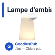 Lampe d'ambiance personnalisable Tuxfan avec logo - Miniature 4