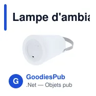 Lampe d'ambiance personnalisable Tuxfan avec logo - Miniature 5
