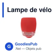 Lampe de vélo personnalisable avec logo | John - Miniature 3