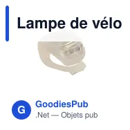 Lampe de vélo personnalisable avec logo | John - Miniature 4