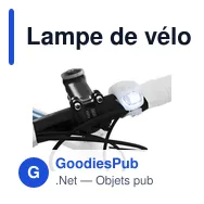 Lampe de vélo personnalisable avec logo | John - Miniature 5
