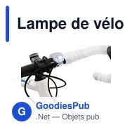 Lampe de vélo personnalisable avec logo | John - Miniature 6