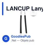 LANCUP Lanyard porte-gobelet 6cm - Miniature 1