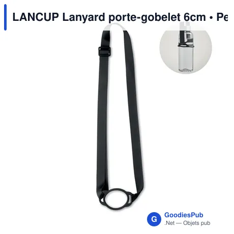 LANCUP Lanyard porte-gobelet 6cm