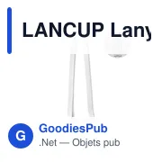 LANCUP Lanyard porte-gobelet 6cm - Miniature 6